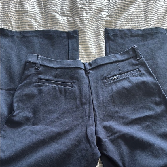 Lee Navy wide leg stretch trousers - Picture 4 of 4